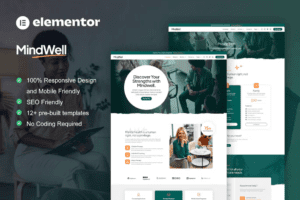 MindWell Mental Health Care Elementor Pro Kit