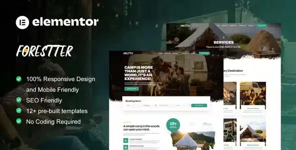 Forestter Camping Elementor Theme Kit