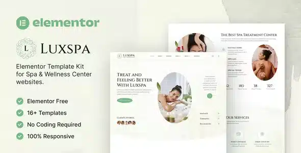 Luxspa Spa Elementor Theme Kit