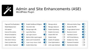 Admin and Site Enhancements Pro