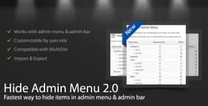 WordPress Hide Admin Menu Plugin
